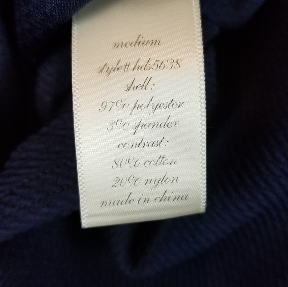 Francesca's Alya Navy Fit and Flare Lace Bib Dress - Picture 7 of 8